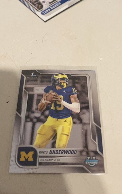 2024 Panini Chronicles #1st Bryce Underwood — front