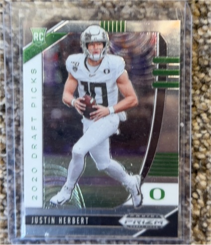 2020 Panini Prizm Draft Picks #102 Justin Herbert — front