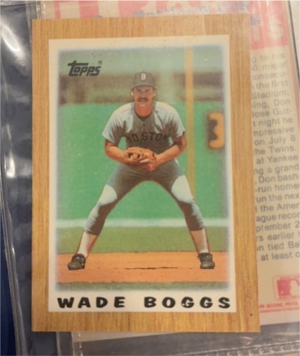 1987 Topps Mini Major League Leaders #41 Wade Boggs — front