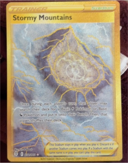 2021 Pokémon SWSH07: Evolving Skies #232 Stormy Mountains — front