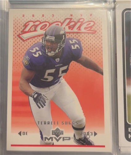 2003 Upper Deck MVP #417 Terrell Suggs — front
