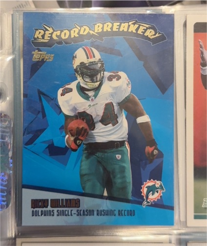 2003 Topps Chrome Record Breakers #RB25 Ricky Williams — front