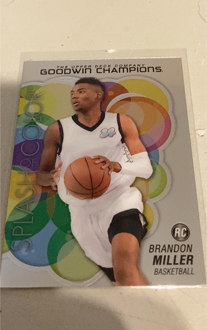 2023 Upper Deck Goodwin Champions #SCP-100 Brandon Miller Splash of Color — front