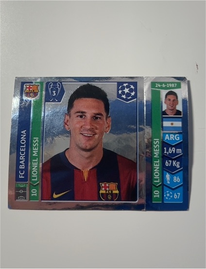 2014 Panini Champions League #426 Lionel Messi — front