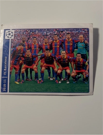 2010-11 Panini Champions League FC Barcelona Team Card — front
