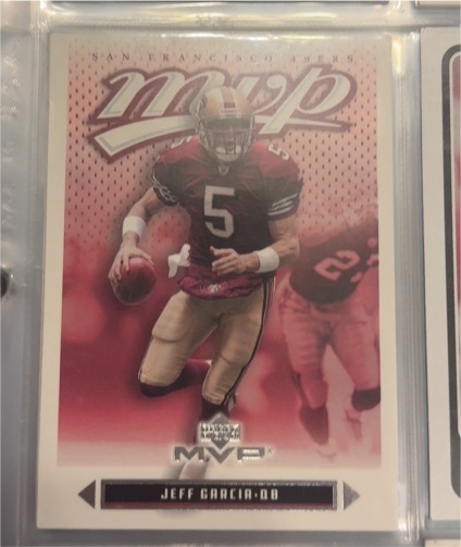 2003 Upper Deck MVP #08 Jeff Garcia — front