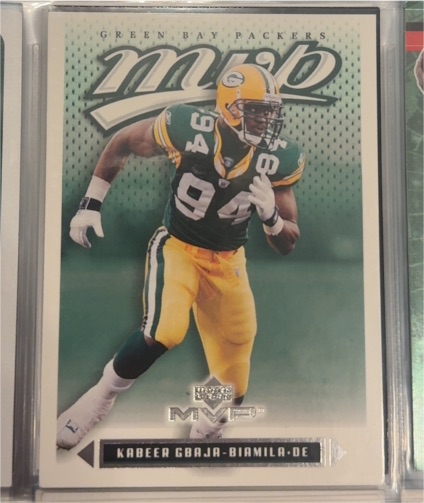 2003 Upper Deck MVP #94 Kabeer Gbaja-Biamila — front