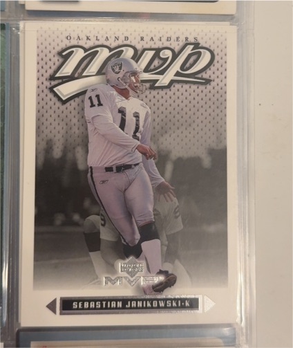 2003 Upper Deck MVP #17 Sebastian Janikowski — front