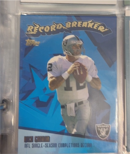 2003 Topps Chrome Record Breakers #RB24 Rich Gannon — front
