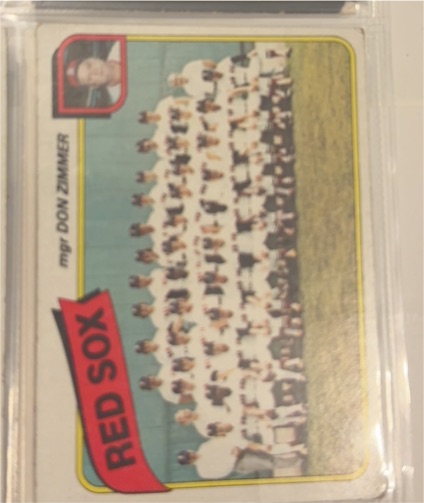 1980 Topps #689 Boston Red Sox Team Card Don Zimmer — front