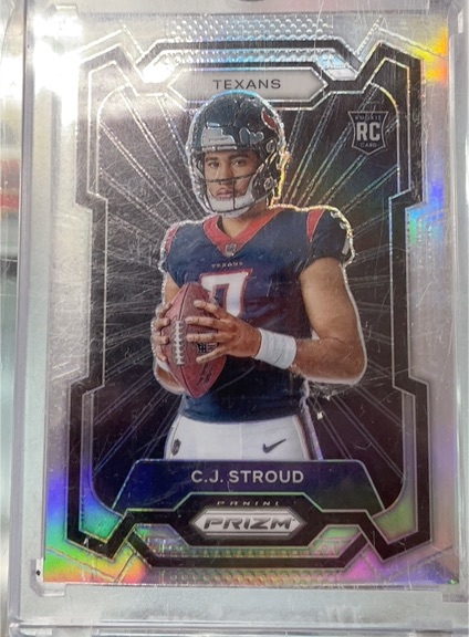 2023 Panini Prizm #302 C.J. Stroud Rookie Variation Silver Prizm — front