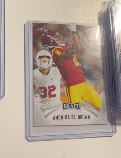 2021 Leaf Draft #27 Amon-Ra St. Brown — front