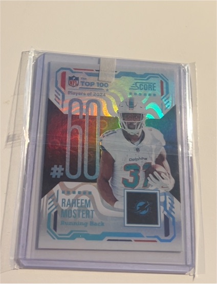 2025 Panini Score #60 Raheem Mostert — front