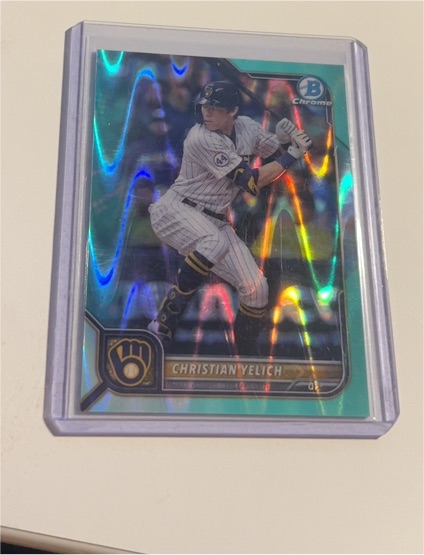 2022 Bowman Chrome #31 Christian Yelich — front