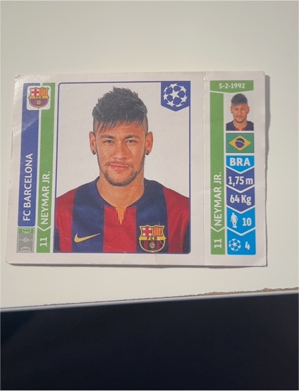 2014 Panini Champions League #427 Neymar Jr. — front