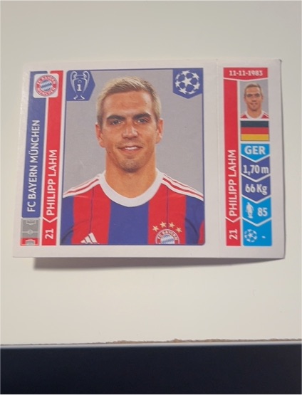 2014-15 Panini Champions League #21 Philipp Lahm — front