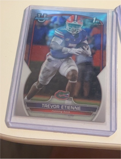 2022 Bowman University Chrome #69 Trevor Etienne — front