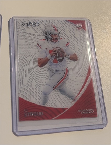 2023 Panini Chronicles Draft Picks Clear Vision #2 C.J. Stroud Rookie Card — front
