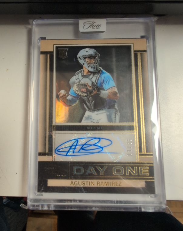 2025 Panini Three and Two #DOA-ARZ Agustin Ramirez Day One — front