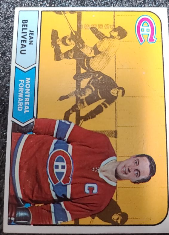 1968-69 Topps #61 Jean Beliveau — front