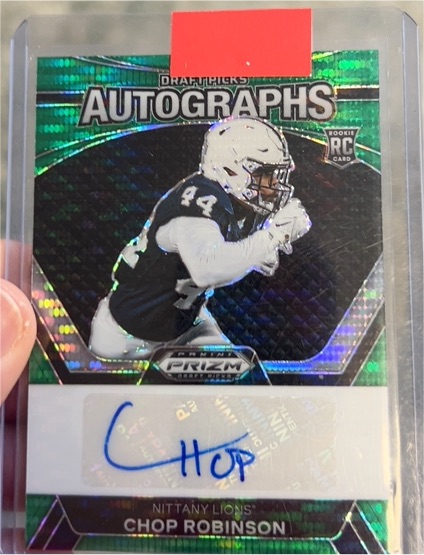 2024 Panini Prizm Draft Picks Autographs #DPA-CRN Chop Robinson — front