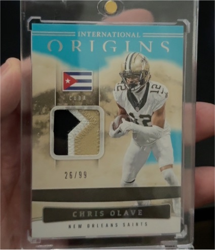 2025 Panini Origins International Origins Patch #IO-CO Chris Olave — front