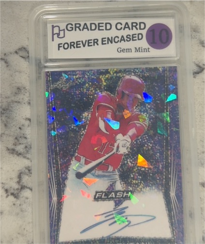 2019 Leaf Flash Pre Production Proof Prismatic Gold Joey Bart — front