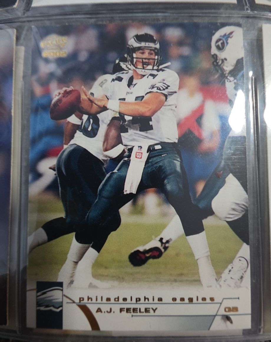 2002 Pacific #327 A.J. Feeley — front