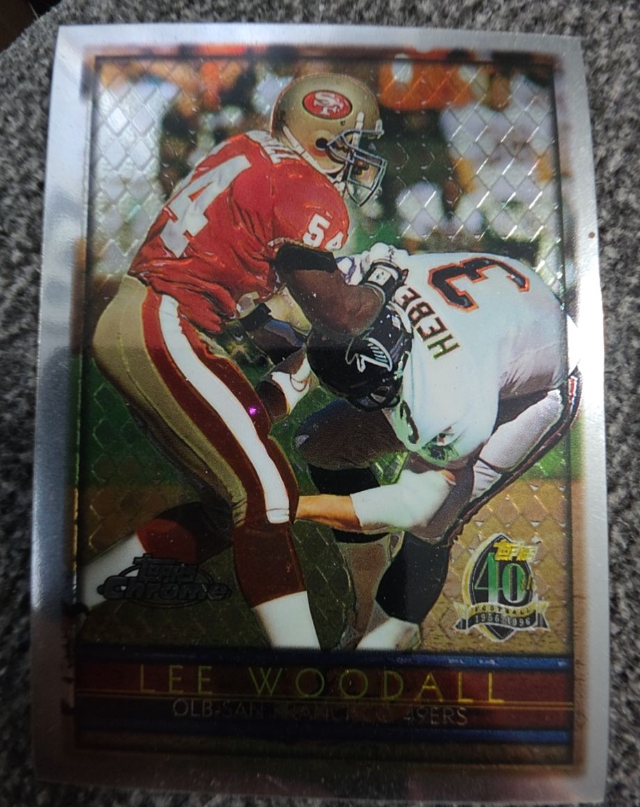 1996 Topps Chrome #81 Lee Woodall — front
