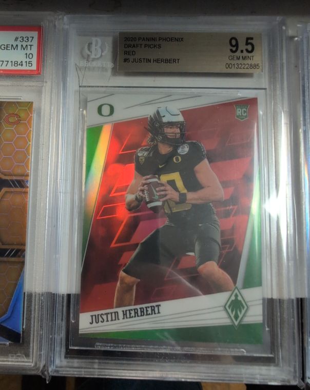 2020 Panini Phoenix Draft Picks #5 Justin Herbert — front