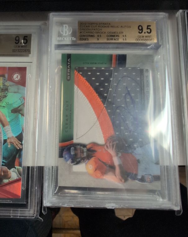 2012 Topps Strata Clear Cut Rookie Relic Autos Brock Osweiler — front