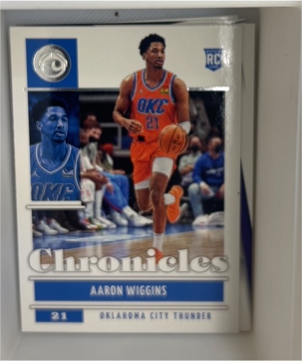 2021-22 Panini Chronicles #34 Aaron Wiggins — front