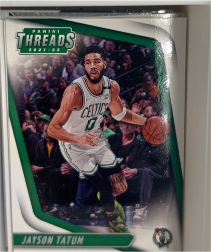 2021-22 Panini Chronicles Threads #96 Jayson Tatum — front