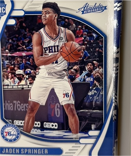 2021-22 Panini Chronicles Absolute Memorabilia #224 Jaden Springer — front