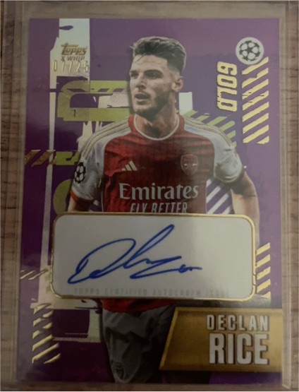 2023 Topps x Whip Gold Declan Rice — front
