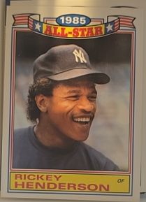 1986 Topps #7 Rickey Henderson — front
