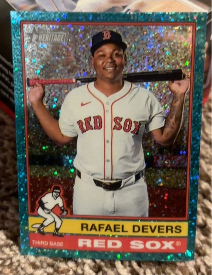 2025 Topps Heritage #445 Rafael Devers — front