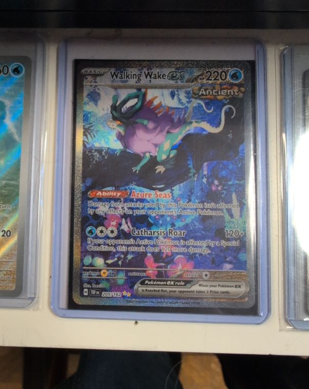 2024 Pokémon TEF Walking Wake ex #205 Special Illustration Rare — front