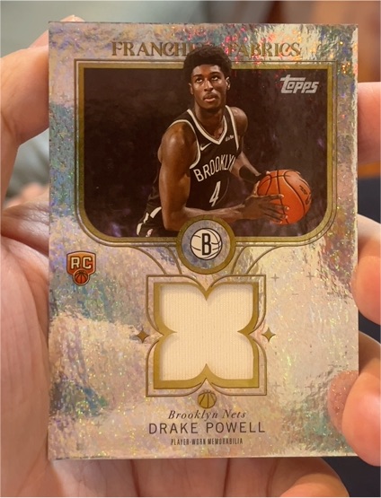 2025-26 Topps Franchise Fabrics #FF-DP Drake Powell — front