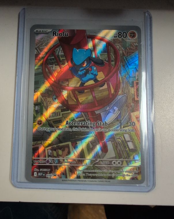 2025 Pokémon #010 Riolu Mega Evolution Promo — front