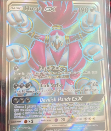 2019 Pokémon TCG Sun & Moon Team Up #166 Hoopa GX — front