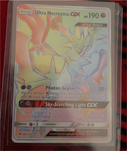 2018 Pokemon Ultra Necrozma GX #140/131 — front