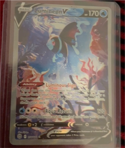 2022 Pokémon TCG Brilliant Stars #156 Lumineon V — front