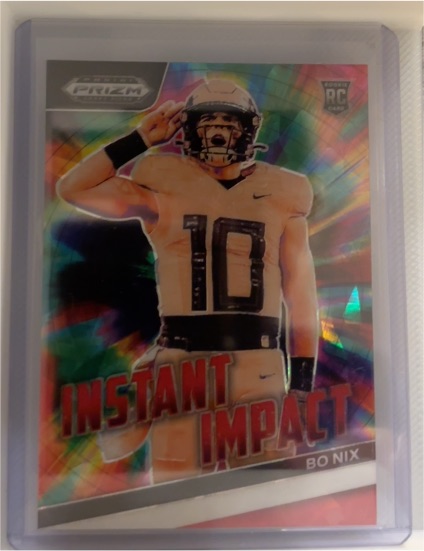 2024 Panini Prizm Draft Picks Instant Impact #II-BN Bo Nix — front