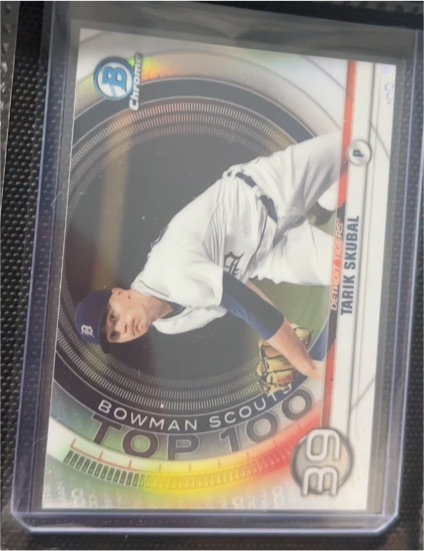 2020 Bowman Chrome Scouts Top 100 #BTP-39 Tarik Skubal — front