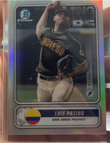 2020 Bowman Chrome Spanning the Globe #STG-LP Luis Patino — front