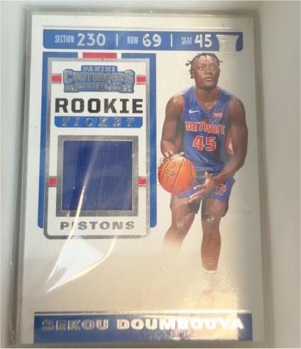 2019-20 Panini Contenders Rookie Ticket Swatches #14 Sekou Doumbouya — front