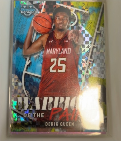 2024-25 Bowman University Chrome #WP-2 Derik Queen Warriors of the Paint — front