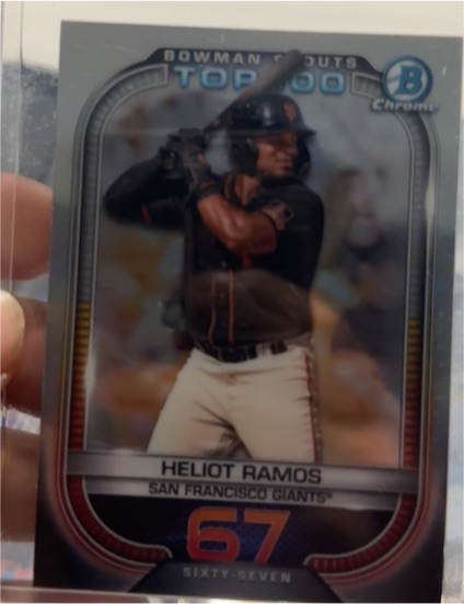 2021 Bowman Chrome #BTP-67 Heliot Ramos — front
