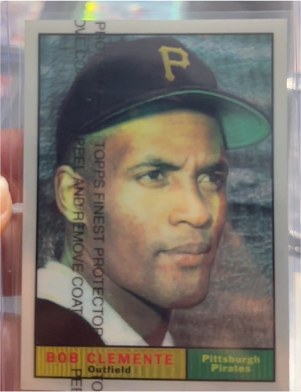 1998 Topps Finest #7 Roberto Clemente — front